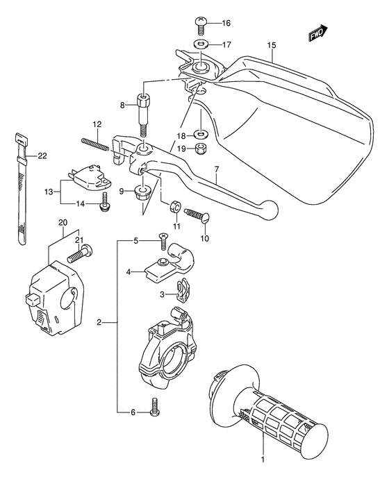 Right handle switch