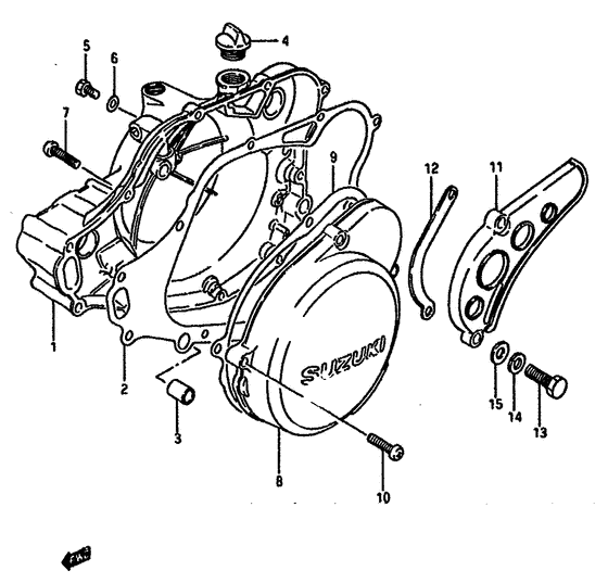 Crankcase cover ass`y  (v