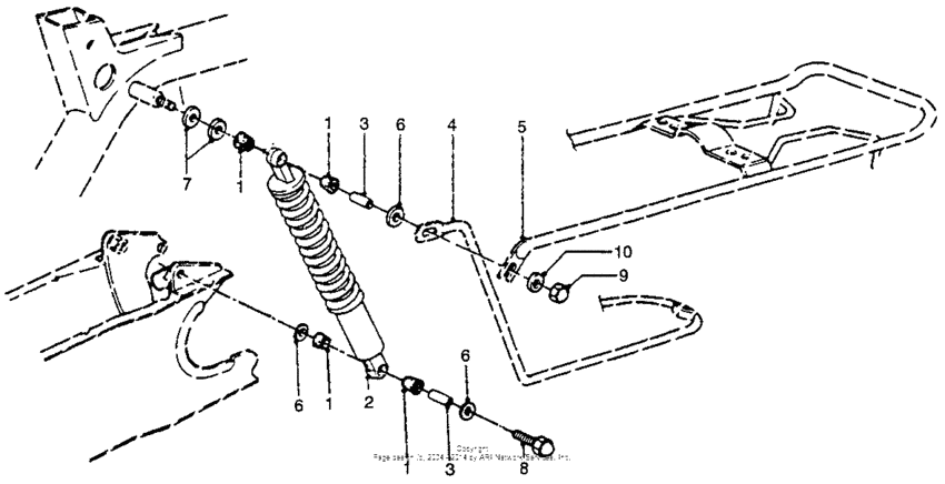 Rear shock absorber 83