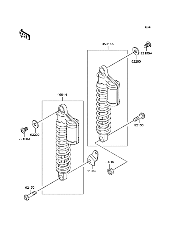 ZR1100 Подвеска  /  амортизатор