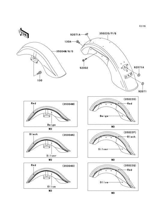 VN1500 Fenders(1 / 2)(vn1500-n1 / n2)