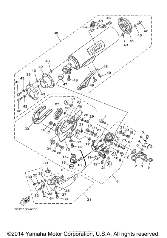 XV17PCW Выхлопная система