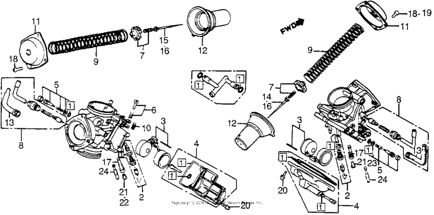 Carburetor comp. parts