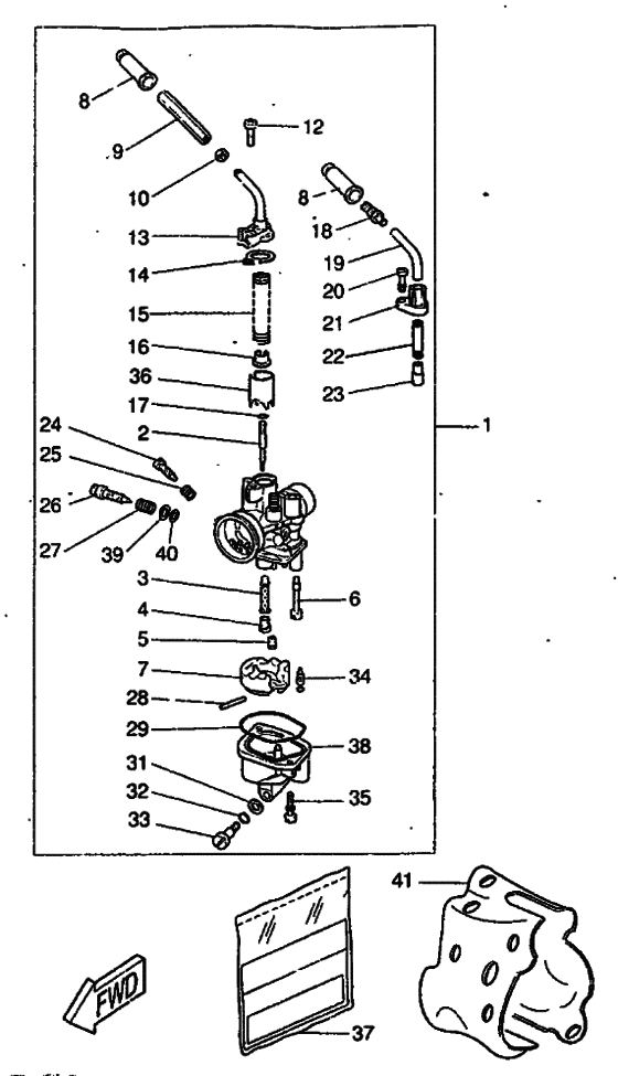 CW50RS Carburetor assy