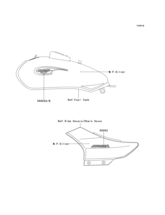 BN125 Decals(m.p.silver)(a9f)