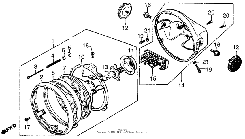 Headlight 81-82