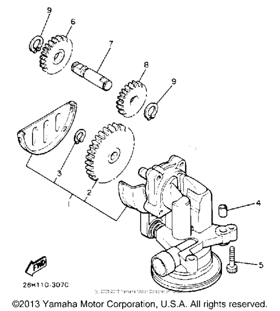 XVZ12DWC Масляный насос
