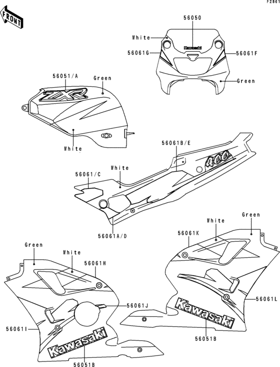 Decals(green/white)