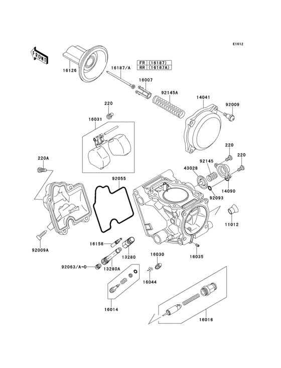 VN250 Карбюратор в разборе