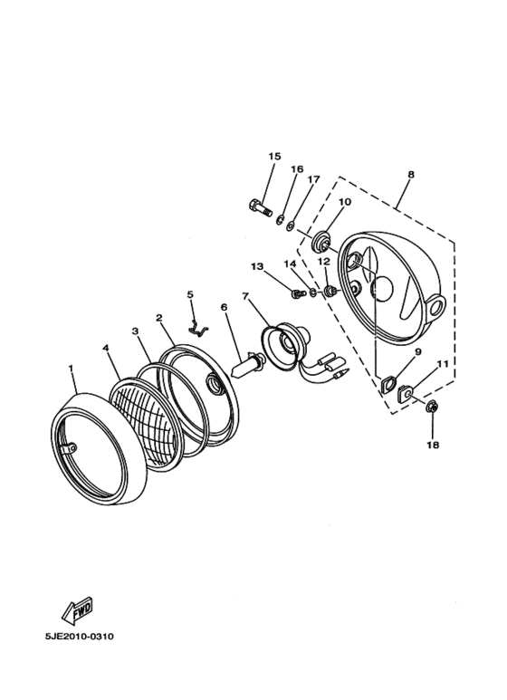 Headlight assy