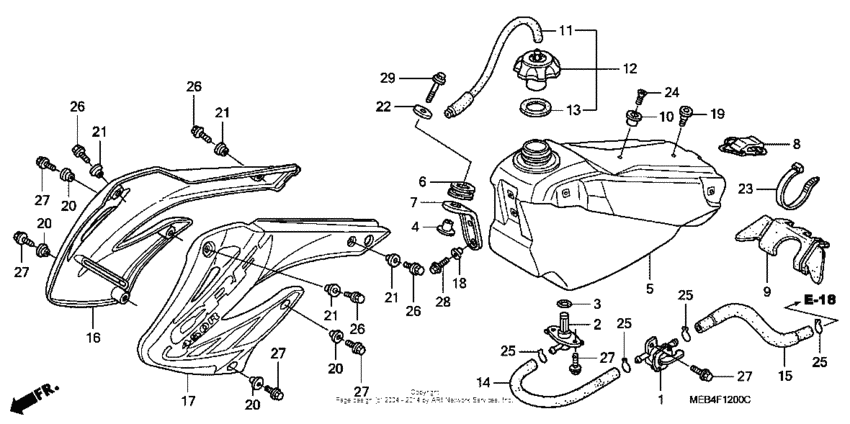 Fuel tank ('02-'04)
