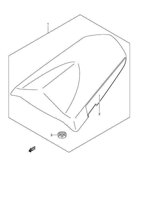 GSX-R1000 Seat tail box