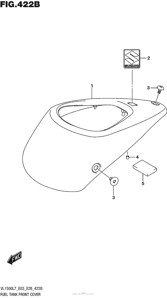 Fuel Tank Front Cover (Vl1500Bl7 E28)