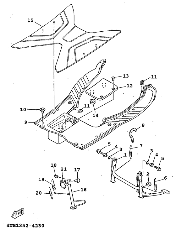 Stand. footrest