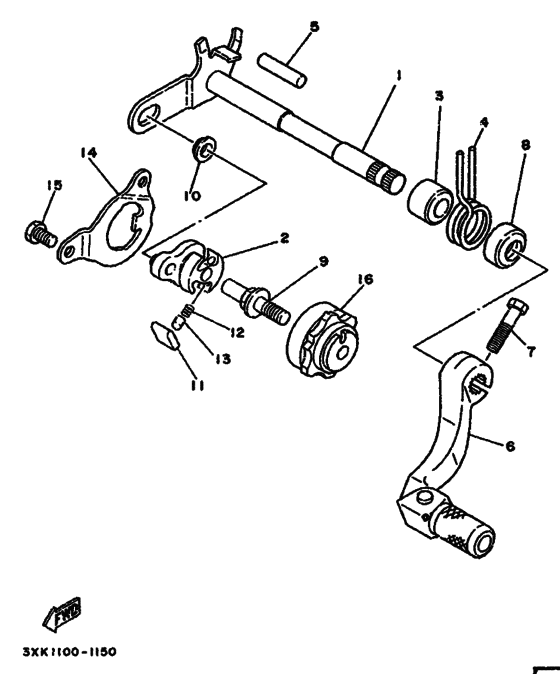 YZ250 YZ250B Insulator plate