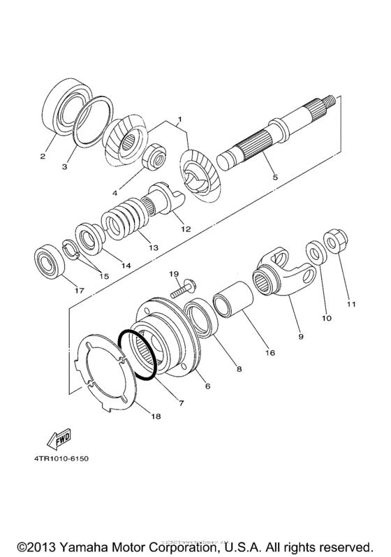 XVS650A Промежуточный ведущий вал