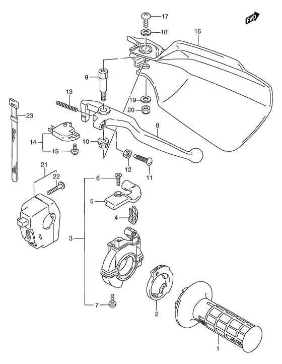 Right handle switch
