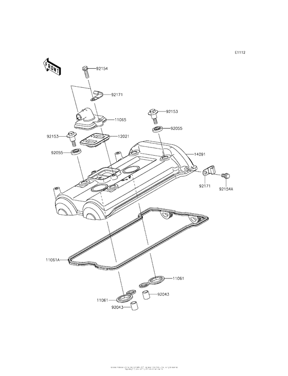 EX650 Крышка головки цилиндров