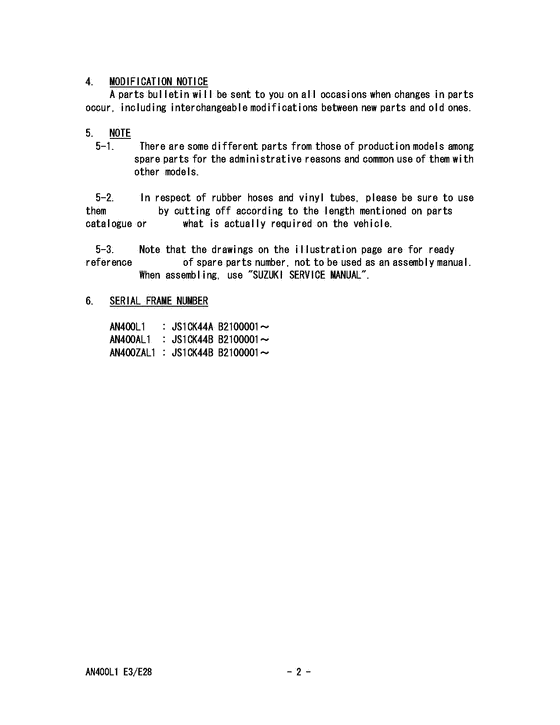 AN400 (ABS) Catalog preface