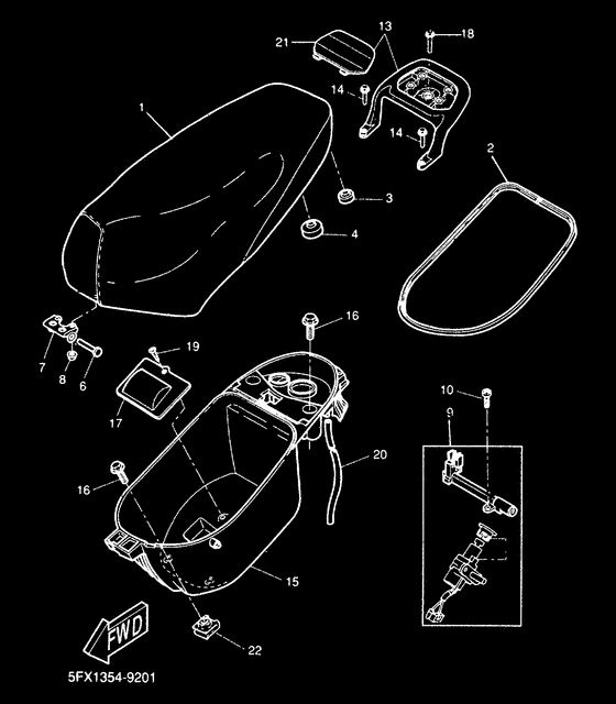 CW50RS Asiento portaequipaje