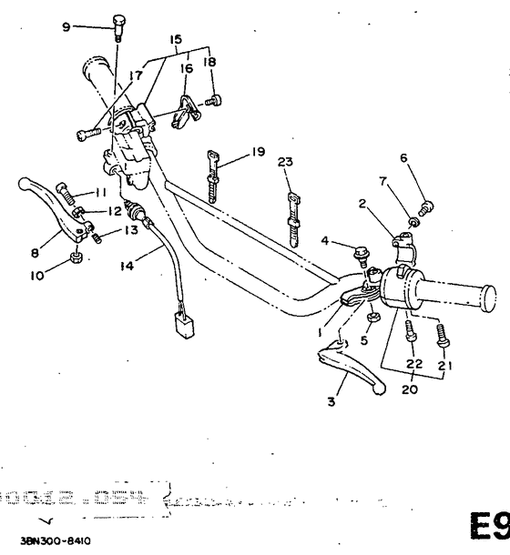 Handle switch. lever