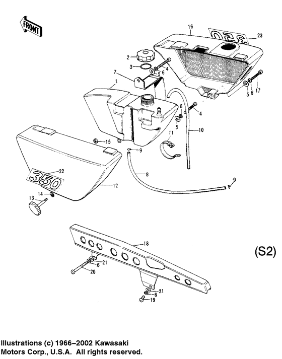Side covers/oil tank/chain cover