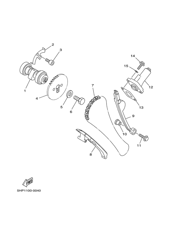 TTR125LS Camshaft & chain