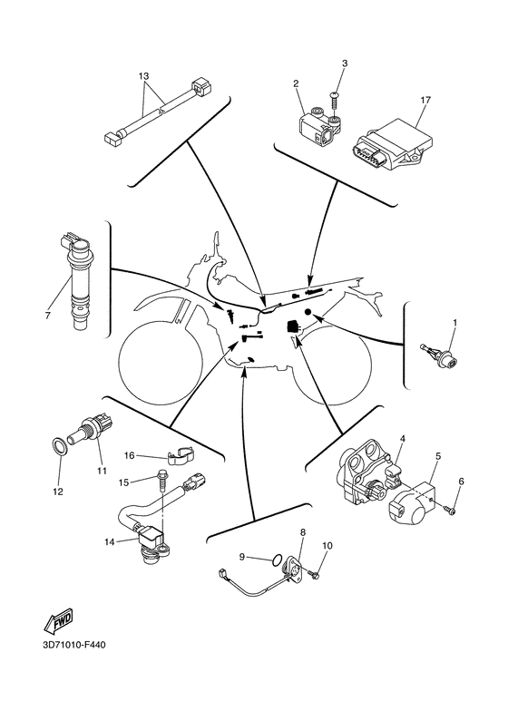 WR250X Электрика 1