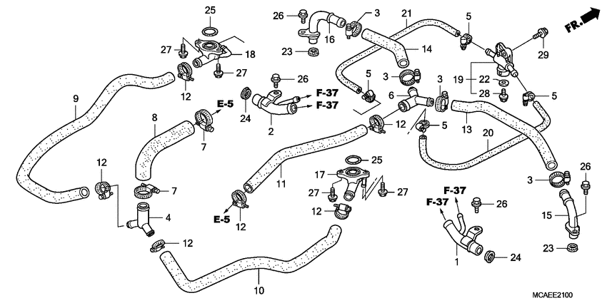 GL1800 (ABS) Труба водная
