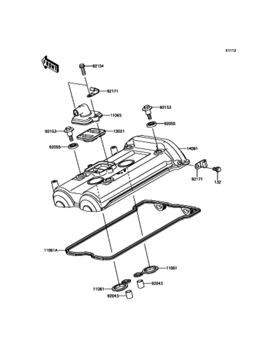 EX400 シリンダヘッドカバー