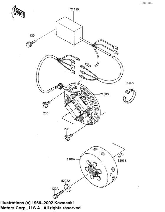 KX125 Ignition / generator