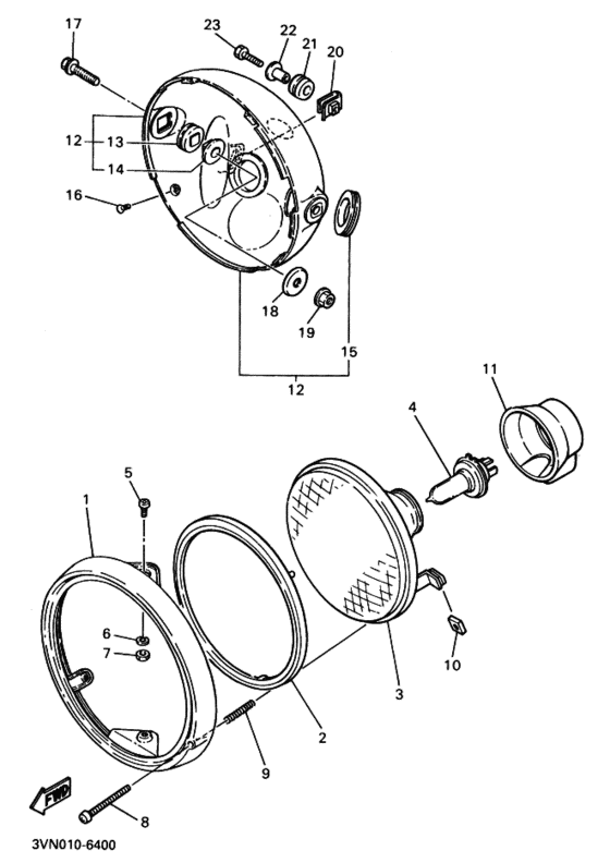 Headlight assy