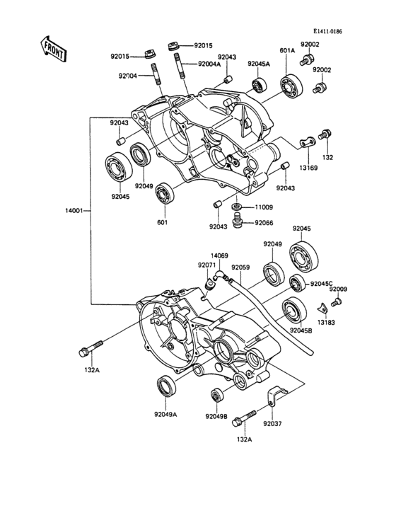  Картер двигателя