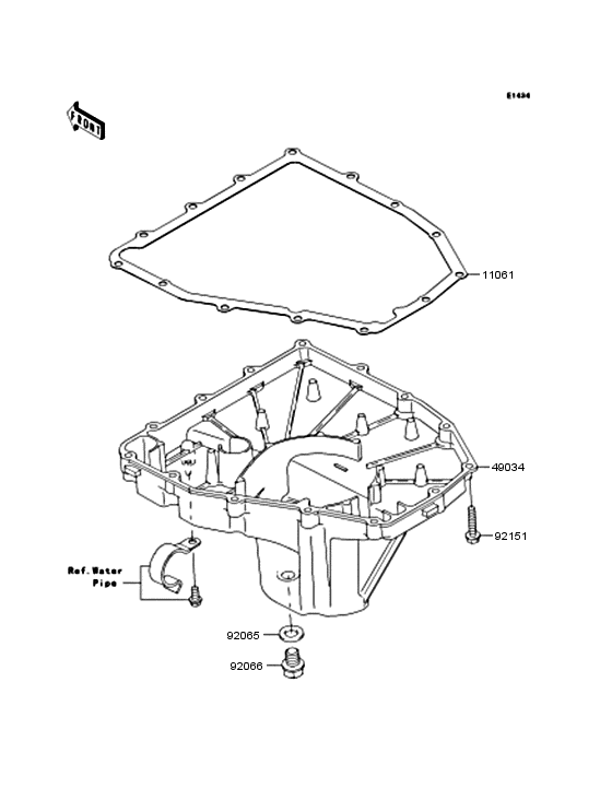 ZX600 Маслянный поддон
