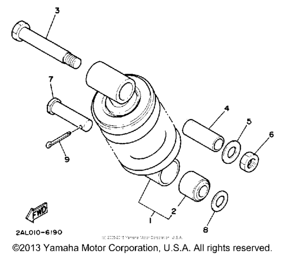 YSR50U Амортизаторы задние