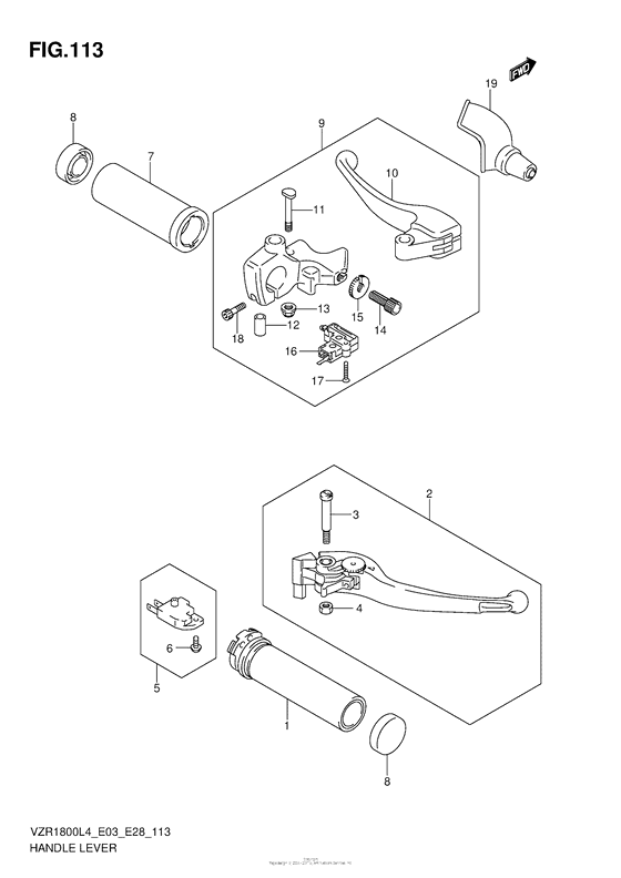 VZR1800Z Handle Lever (Vzr1800L4 E03)