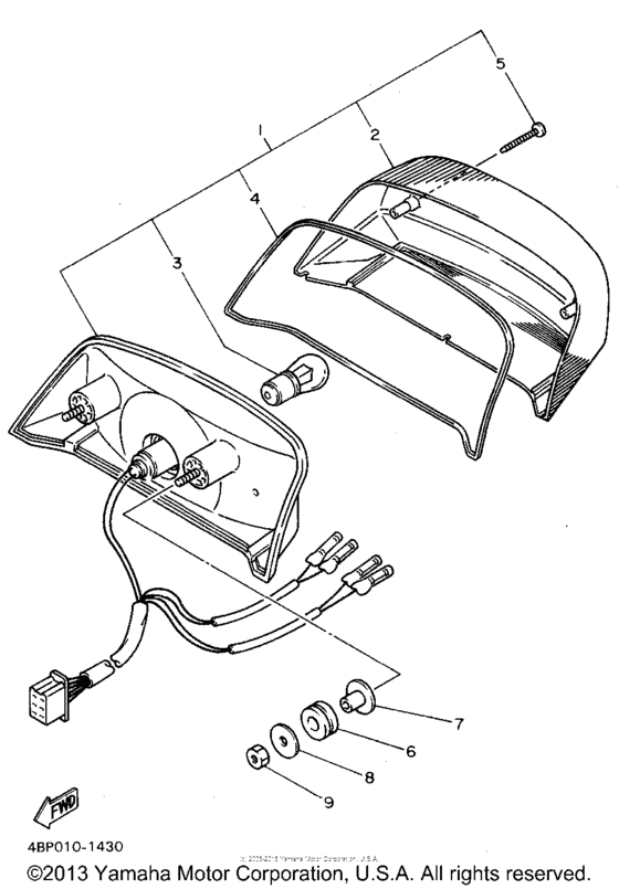 XJ600SG Фонарь
