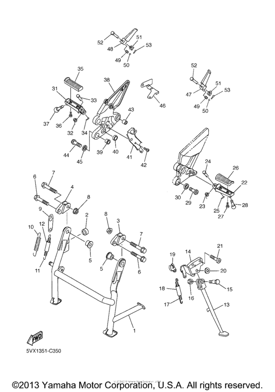 FZ600SSC Подножки