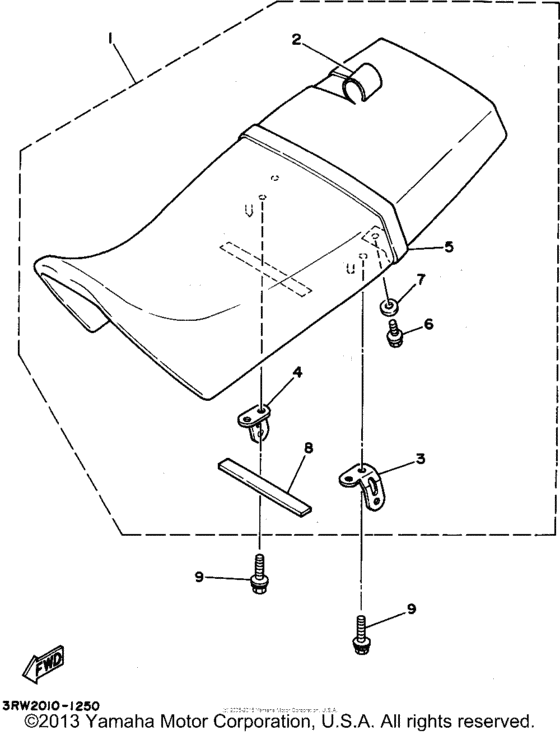 XT225GC Сиденье