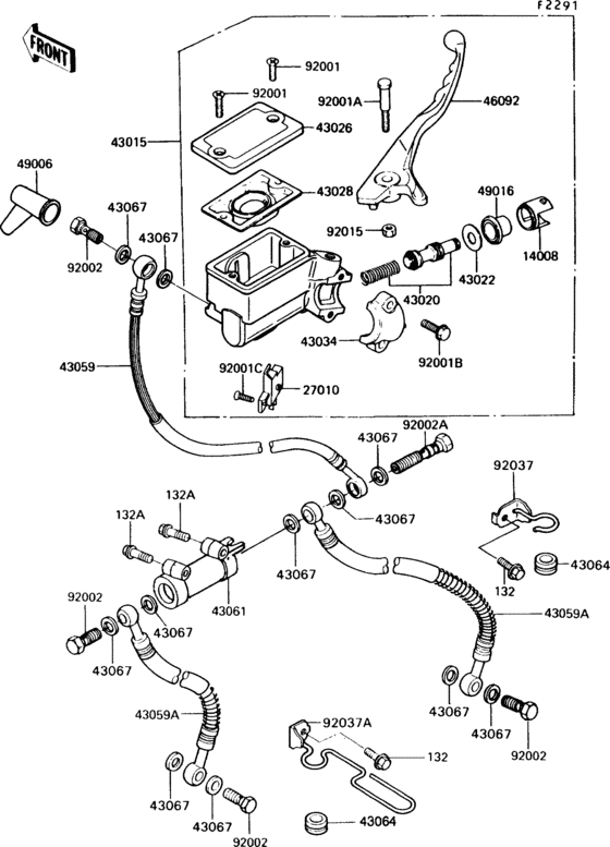 Front master cylinder(vn750-a6)