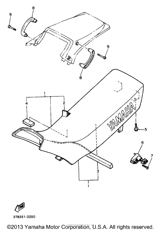 XT600ED Сиденье