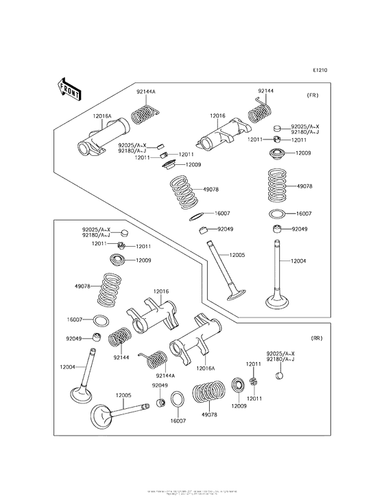 VN900 Клапана