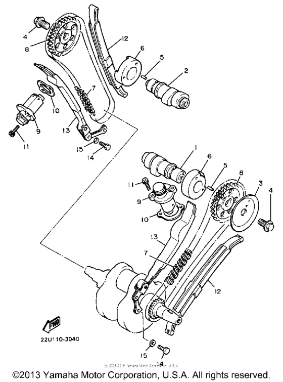 XV535U Camshaft-chain