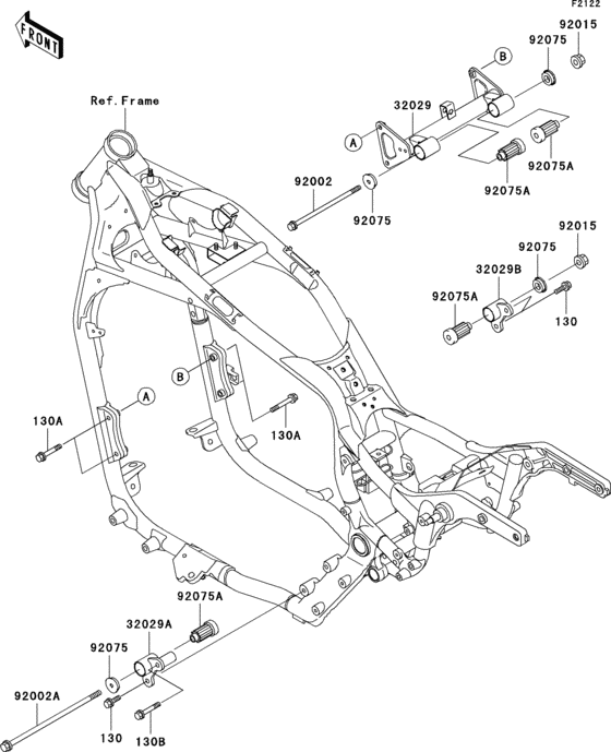  Крепление двигателя