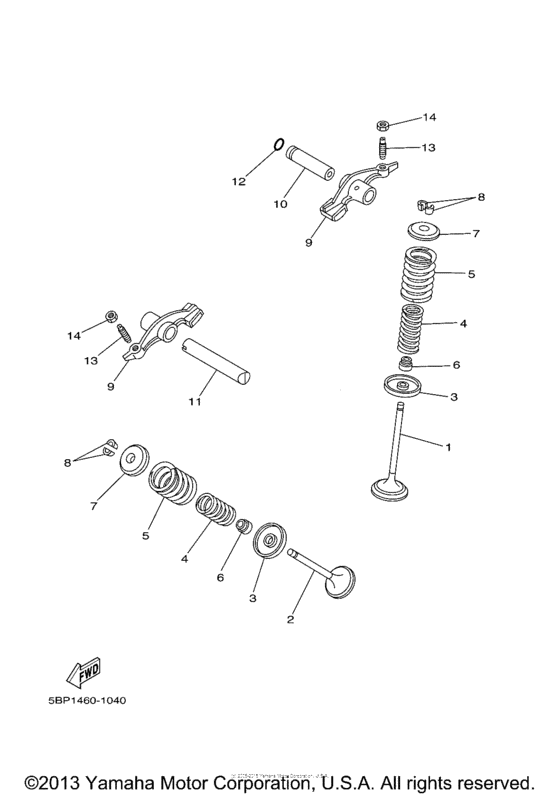 XT250ZC Клапана