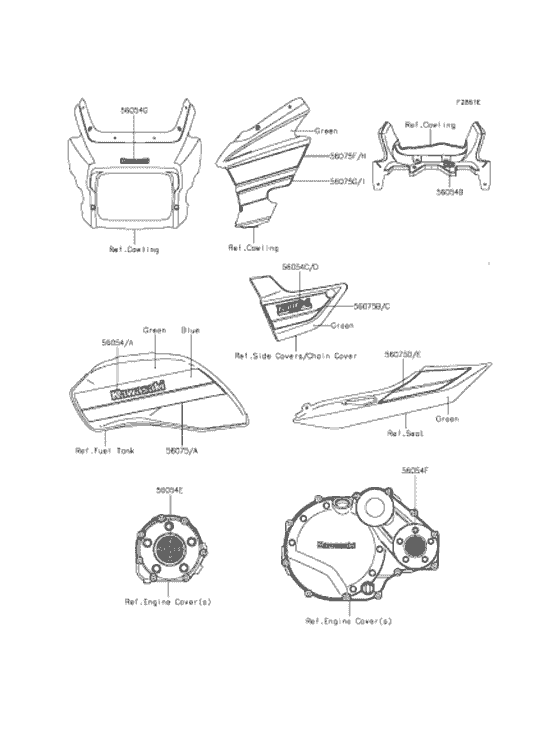 ZR1200 デカール(グリーン / ブルー)(DFFA)