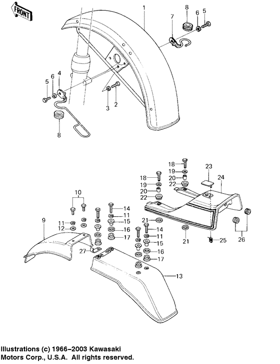 Fenders/seat cover