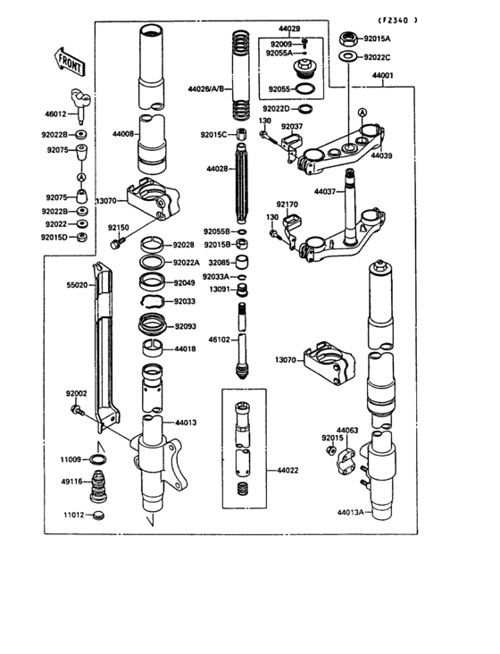Front fork(1/2)