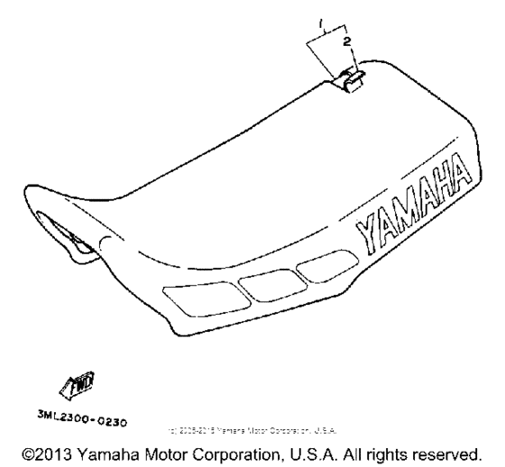YZ80B Сиденье