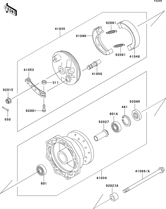  Переднее колесо